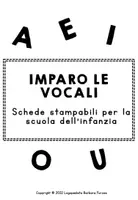 anteprima - Esercizi - Imparo le Vocali - 24 Schede stampabili - Pagina 1