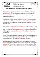 Vorschau - Arbeitsblätter - Lückentexte - Fill in the Blanks The Gender Pay Gap - Seite 3