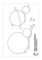 Vorschau - Arbeitsblätter - Kleines Materialpaket: Unser Sonnensystem - Größenvergleich - Seite 3