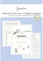 Vorschau - Arbeitsblätter - Arbeitsheft Symmetrie für Freiarbeit und Unterricht - Deckblatt