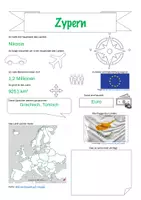 Vorschau - Arbeitsblätter - Steckbriefe Europa-Zypern Lerntheke Freiarbeit Lösungen - Deckblatt