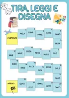 anteprima - Esercizi - GIOCO OCA: TIRA LEGGI E DISEGNA - Pagina 2