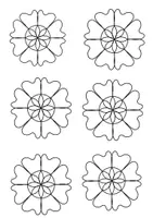 Vorschau - Mal- und Bastelvorlagen - Ausmalbilder: bunte Blumenwiese - Seite 1