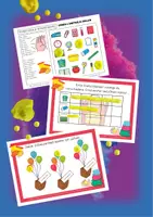 Vorschau - Spiele - Sprachförderung Kindergarten & DAZ - KNETBRETTER "Schulsachen" | Daz Sprachförderung Vorschule Sprachförderung Kita - Seite 1