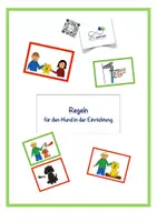 Vorschau - selbst erstellte Cliparts/Grafiken - Regeln für den Hund in der Einrichtung - Deckblatt