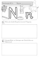 Vorschau - Arbeitsblätter - Buchstabeneinführung Nn - Seite 1