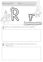 Vorschau - Arbeitsblätter - Buchstabeneinführung R - Seite 1