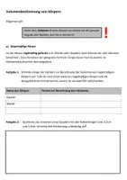 Vorschau - Stundenentwürfe - Das Volumen - Bestimmung bei regelmäßigen und unregelmäßigen Körpern - Seite 2