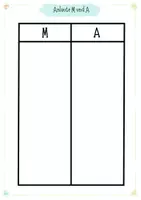Vorschau - Arbeitsblätter - Arbeitsblatt: Anlaute M und A| kostenlos - Deckblatt