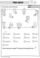 Vorschau - Spiele - Englisch - FEELINGS - Lesespiel - "I have... who has... ?" - Seite 2