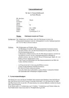 Vorschau - Stundenentwürfe - Unterrichtsentwurf: Mischungsversuche mit Wasser - Deckblatt