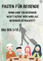 Vorschau - Arbeitsblätter - Fasten für Reisende Islamische Religionslehre Sek I und II - Deckblatt