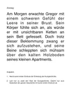 Vorschau - Stundenentwürfe - Kurzgeschichte analysieren - Arbeitsblatt mit Musterlösung und Sachanalyse - „Kreis. Lauf!“ Leander Thon - Seite 2