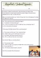 Vorschau - Arbeitsblätter - Reported / Indirect Speech Overview + Exercises + Test Oberstufe / Sekundarstufe 2 - Seite 3