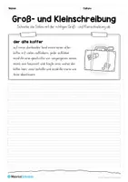 Vorschau - Arbeitsblätter - 10 Abschreibtexte zur Groß- und Kleinschreibung - Seite 1