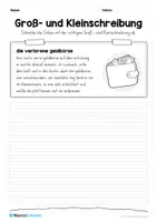 Vorschau - Arbeitsblätter - 10 Abschreibtexte zur Groß- und Kleinschreibung - Seite 2