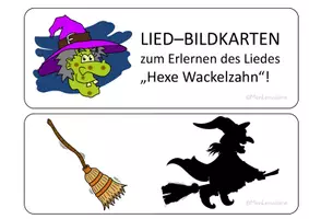 Vorschau - Bildkarten - Lied-Bildkarten: Hexe Wackelzahn - Seite 2