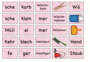 Vorschau - Spiele - Streichholzschachtelwörter "Haushalt" - Seite 2