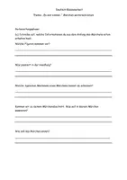 Vorschau - Arbeitsblätter - Klassenarbeit Märchen fortsetzen Klasse 5 - Seite 1