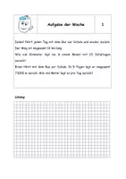 Vorschau - Arbeitsblätter - Textaufgaben im Matheunterricht (Aufgabe der Woche) - Seite 1