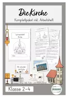 Vorschau - Stundenentwürfe - Die Kirche Komplettpaket inkl. Lernwerkstatt / Arbeitsheft - Deckblatt