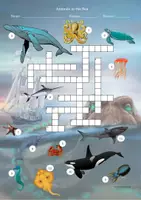 Vorschau - Arbeitsblätter - Crossword Englisch Animals in the Sea - Kreuzworträtsel zu den Meerestieren - Seite 1