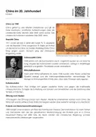 Vorschau - Arbeitsblätter - Geschichte Chinas im 20 - Seite 1