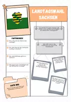 Vorschau - Arbeitsblätter - Steckbrief: Landtagswahl Sachsen 2024 (10 wichtige Fakten) - Seite 1