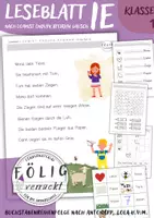 Vorschau - Arbeitsblätter - Leseblatt ie - Deckblatt