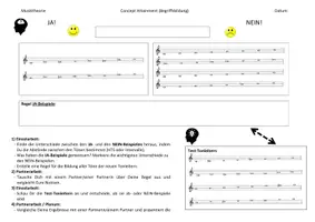 Vorschau - Arbeitsblätter - Blues-Tonleitern (Concept Attainment) - Deckblatt