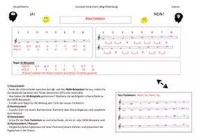 Vorschau - Arbeitsblätter - Blues-Tonleitern (Concept Attainment) - Seite 1