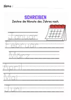Vorschau - Arbeitsblätter - Schreiben lernen, Druckschrift üben (PDF + Word, editierbar) - Seite 2