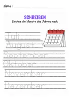 Vorschau - Arbeitsblätter - Schreiben lernen, Druckschrift üben (PDF + Word, editierbar) - Seite 3