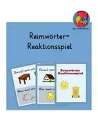 Vorschau - Spiele - Reimwörter Reaktionsspiel - Deckblatt