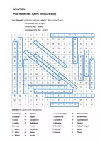Vorschau - Interaktives Material - Wortsuchrätsel Englisch: Sports (mit Lösung) - Seite 1