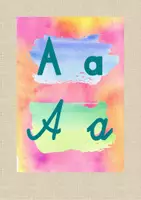 Vorschau - Poster - Buchstabenaushang Watercolor - Deckblatt