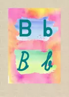 Vorschau - Poster - Buchstabenaushang Watercolor - Seite 1