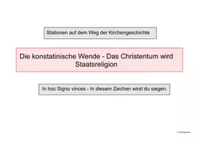 Vorschau - Arbeitsblätter - Die konstantinische Wende - Stationen Kirchengeschichte - Seite 1
