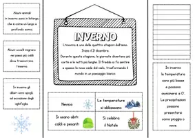 anteprima - Altro tipo di materiale - Lapbook inverno da stampare - Pagina 1