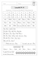 Vorschau - Arbeitsblätter - Lesezettel Klasse 1 – Buchstaben D, Sch, K, H, B - Seite 2