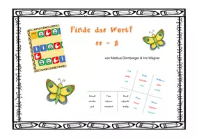 Vorschau - Spiele - Finde das Wort! - s-Schreibung - Deckblatt