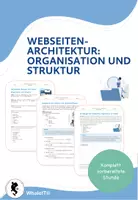 Vorschau - Arbeitsblätter - Webseitenarchitektur: Organisation und Struktur - Deckblatt