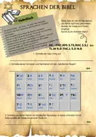 Vorschau - Arbeitsblätter - Sprachen der Bibel, Bibelprojekt, Hebräisch - Seite 1