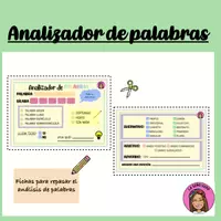 Vista previa - Hojas de trabajo - ¡Analizador de palabras! - Portada