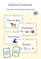 Vorschau - Spiele - Exekutive Funktionen : 9 Spiele mit Varianten - Deckblatt