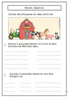 Vorschau - Arbeitsblätter - Arbeitsgeheft Satz (Wortarten, Satzglieder) - Seite 3