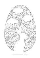 Vorschau - Mal- und Bastelvorlagen - Ostern Fensterdeko - Ostern Fensterbilder Klasse 2 / 3 - Ausmalbilder - Ausmalblätter - Malvorlagen - Seite 2