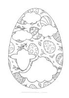 Vorschau - Mal- und Bastelvorlagen - Ostern Fensterdeko - Ostern Fensterbilder Klasse 2 / 3 - Ausmalbilder - Ausmalblätter - Malvorlagen - Seite 3