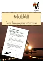 Vorschau - Arbeitsblätter - Arbeitsblatt Bewegungsarten - Deckblatt
