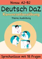 Vorschau - Arbeitsblätter - Sprechanlässe Thema Ausbildung Sprechmittel Sprechen Dialog Arbeitsblatt - Deckblatt
